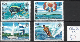 SEYCHELLES 561 à 64 ** Côte 9 € - Seychelles (1976-...)