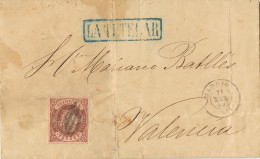 55076. Carta Entera MADRID 1873. Lineal  LA TUTELAR. Comercial Seguros De Vida De Calle Alcala - Cartas & Documentos