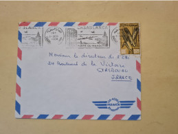 Lettre Flamme Casablanca Porte Du Maroc 1966 - Marruecos (1956-...)