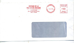 Lettre Flamme Ema Paris 87 Edition Prevention Routiere - EMA (Printer Machine)