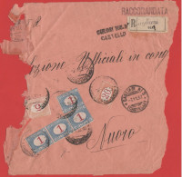 ITALIA - Storia Postale Regno - 1932 - 4x 1 + 20c + 5c Segnatasse - Lettera Raccomandata Con Affrancatura A Carico Del D - Poststempel