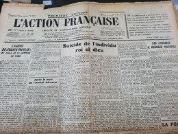 ACTION FRANCAISE 36/MAURRAS DAUDET/ FRENTE POPULAR/PELLISSON SUICIDE /GUERRE ESPAGNE MADRID SALAMANQUE - Altri & Non Classificati