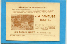 67  .STAMBACH   - Près  SAVERNE  ."  La  Fameuse  Truite  "  2  Scans - Other & Unclassified