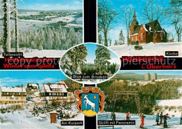 72896843 Hohegeiss Harz Kirche Kurpark Skilift Panoramic Winterlandschaft Braunl - Autres & Non Classés