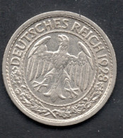 3101 1928E,1931F 50 Pf. VERY FINE - 50 Rentenpfennig & 50 Reichspfennig