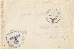 ALLEMAGNE DEVANT DE LETTRE FELDPOST 26/4/1944 CACHET DIENSTELLE - Covers & Documents