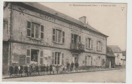 Delcampe - 18 – HENRICHEMONT – L'Hôtel De Ville – Belle Animation – CP Neuve. Non Circulée - Henrichemont
