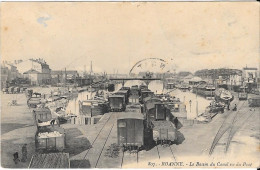 Delcampe - ROANNE - Le Bassin Du Canal Vu Du Pont - Roanne