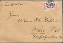 Germany Memel Cover Mailed To Berlin 1923. 2M Ovpr Stamp. Lithuania Klaipeda - Memelgebiet 1923