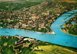 72896697 Koblenz Rhein Fliegeraufnahme Muendung Mosel Rhein Deutsches Eck  Koble - Koblenz