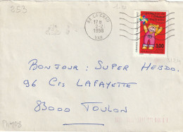 FLAMME  VAGUES  / N° 3124  83  LA  CRAU - Mechanical Postmarks (Advertisement)