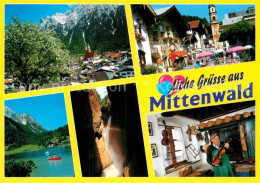 72896212 Mittenwald Bayern Obermarkt Lautersee Leutaschklamm Mittenwald - Mittenwald