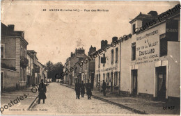 CPA [44] Loire Atlantique - Ancenis - Rue Des Morices - Animée - Mimitaires - Hôtel De La Providence Douillard - Ancenis