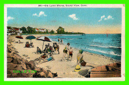 SOUND VIEW, CT - OLD LYME SHORES - ANIMATED WITH PEOPLES -  TRAVEL - PUB. BY J. SOLOMON - - Sonstige & Ohne Zuordnung