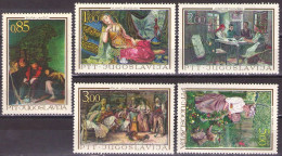 Yugoslavia 1967 - ART,19th Century Paintings - Mi 1257-1261 - MNH**VF - Unused Stamps
