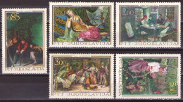 Yugoslavia 1967 - ART,19th Century Paintings - Mi 1257-1261 - MNH**VF - Unused Stamps