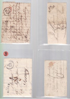 4 Lettres  Dite Précurseurs  Sur  Lettre   Ou Enveloppe 4  Marques  Postales Différentes 1829 -1830 -1819 - 1827 - 1801-1848: Vorläufer XIX