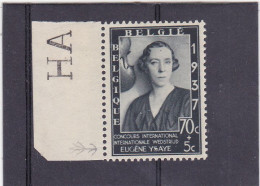 1937-COB 456-V2 70c Dikke S Van Ysaye-Renflement Du S De Ysaye -MNH - 1931-1960