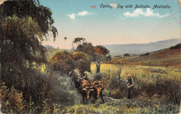 CPA AUSTRALIE / CARTNG WAY WITH BULLOCKS / AUSTRALIA - Autres & Non Classés