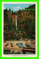 PORTLAND, OR - MULTNOMAH FALLS, COLUMBIA RIVER HIGHWAY NEAR PORTLAND - UNION PACIFIC RAILROAD - TRAVEL 1973 - - Portland