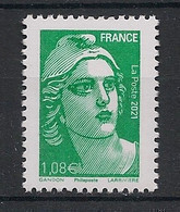 FRANCE - 2021 - N°YT. 5496 - Marianne De Gandon - Neuf Luxe ** / MNH / Postfrisch - Ongebruikt