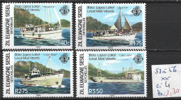 SEYCHELLES ZIL ELOIGNE SESEL 53 à 56 ** Côte 4 € - Seychellen (1976-...)