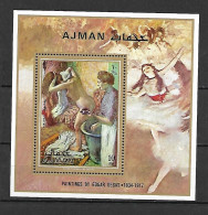 Ajman 1971 Art - Paintings - Edgar Degas MS MNH - Otros & Sin Clasificación