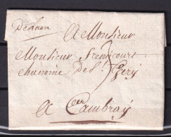 D 805 / LETTRE MARQUE POSTALE - 1801-1848: Précurseurs XIX