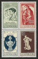 Luxembourg  .  Y&T .   387 A/D En Bloc   .   * VLH .    Neuf Avec Gomme Et Une Trace Tres Légère D'une Charnière - Unused Stamps