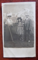 Carte Photo Types Famille Alpiniste - Other & Unclassified