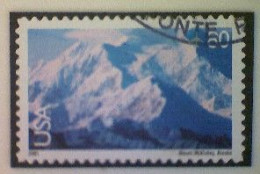 United States, Scott #C137 Used(o) Air Mail, 2001, Mount McKinley, Alaska, 80¢, Multicolored - 3a. 1961-… Used