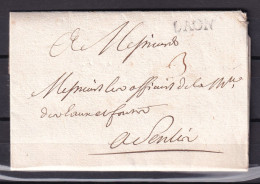 D 805 / LETTRE MARQUE POSTALE - 1801-1848: Précurseurs XIX