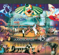 YOUGOSLAVIE 2002 - Europa - Le Cirque - Bloc - Nuevos