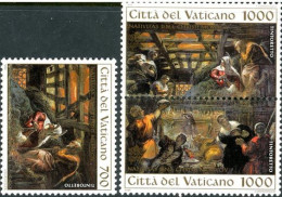 VATICAN 1994 - Noël - Tableaux De Nativité Du Tintoret - 3 V. - Religión