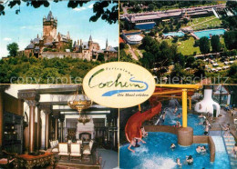 72895877 Cochem Mosel Fliegeraufnahme Ferienland Badepark Burg Restaurant  Coche - Cochem