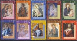 VATICAN 2002 - La Madone Dans Les Basiliques - 10 V. - Unused Stamps