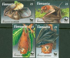 VANUATU 1996 - W.W.F. - Chauves Souris - 4 V. - Murciélagos