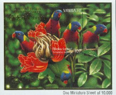 VANUATU 1999 - Oiseaux Locaux - Perroquet - Bloc  Limité - Pappagalli & Tropicali