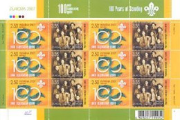 UKRAINE 2007 - Europa - Centenaire Du Scoutisme - Feuillet De 6 Séries - Unused Stamps