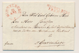 Oost Kapelle - MIDDELBURG FRANCO - S Gravenhage 1835 - Lakzegel - ...-1852 Voorlopers