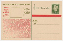 Spoorwegbriefkaart G. NS291a D - Postal Stationery