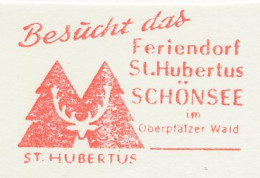 Meter Cut Germany 1977 Deer - Stag - St. Hubertus - Autres & Non Classés