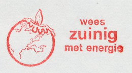 Meter Cover Netherlands 1980 Globe - Candle - Be Sparing With Energy - Arnhem - Environment & Climate Protection