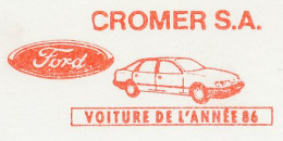 Specimen Meter Sheet France 1987 Car - Ford - Cars