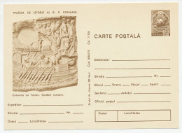 Postal Stationery Rumania 1975 Trajan S Column - Arqueología