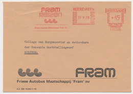 Meter Cover Netherlands 1979 FRAM - Bus Company - Heerenveen - Busses