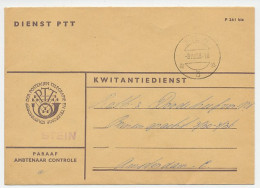 Dienst PTT Stein - Amsterdam 1958 - Kwitantiedienst - Sin Clasificación