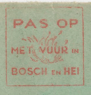 Meter Cover Netherlands 1940 Watch Out With Fire In The Woods And Heath - Sapeurs-Pompiers