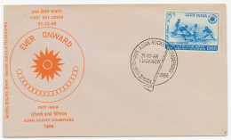 Cover / Postmark India 1966 Asian Hockey Champions - Andere & Zonder Classificatie