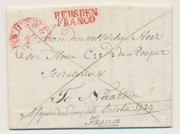 HEUSDEN FRANCO - Naarden 1829 - ...-1852 Préphilatélie